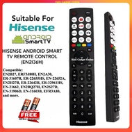High Quality Replacement For HISENSE SMART TV REMOTE CONTROL EN2I36H For: EN2B27 ERF3J80H EN2A30 ER-