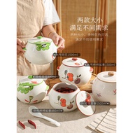 Relic Ceramic Double-Eared Lard Jar Household High Temperature Resistant Meat Oil Jar Kitchen Season