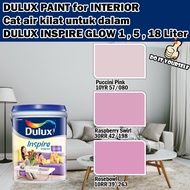 ICI DULUX INSPIRE INTERIOR GLOW 18 Liter Puccini Pink / Raspberry Swirl / Rosebowl
