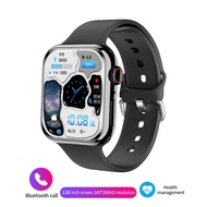 สมาร์ทวอทช์ ของแท้นาฬิกาผู้ชาย ผู้หญิง นาฬิกาสมาร์ทwatch นาฬิกา smart watch 9 Max แท้ 2023 นาฬิกาโทรได้ Bluetooth Call ทช์สำหรับ IOS Android GPS ติดตาม NFC Waterproof Wireless Charge หน้าจอ 2.05 นิ