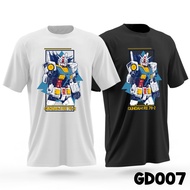 GD007 Tshirt round neck with design gundam