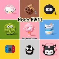【imamura】For Hoco EW41 Case Cover Innovation Cartoon Soft Silicone Earphone Case Casing NO.6
