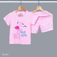KATUN GREET NIGHT WEAR - Girls' Cotton T-Shirt Pajamas Model: GL-032 / H 2-4-6