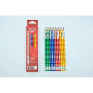 [ERASVN] Combo of 6 2B Pencils with Eras E632 eraser tip