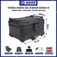 M-Biker high quality 35L aluminum box, 22l 28l 36l 45l motorcycle aluminum box