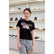 ADLV POWER PUFF GIRL LOGO CROP TOP BLACK