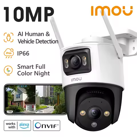 IMOU Dual Lens Outdoor Camera PT Camera Home Security IP Camera AI Human & Vehicle Detection Surveil