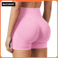 Yoga Pants Women's High Waist Hip-Lifting Three-Point Shorts dfyne Fabric Gym Running Sports Pants