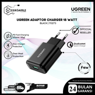 Ugreen Wall Charger Kepala Adaptor iPhone 18W USB A QC 3.0 Fast Charging
