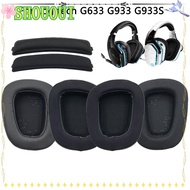 SHOUOUI 1Pair Ear Pads Soft Headset Foam Pad Earbuds Cover for For Logitech G633 G933 G933S