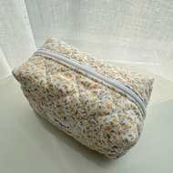 Pouch Túi Vải Nhiều Màu Chần Bông Mềm Mại Đựng Mỹ Phẩm Make Up Hộp Bút Viết Đồ Dùng Cá Nhân Xinh Xắn