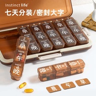 pill box medicine pill box Pill Box Seven Days a Week Medicine Packing Box Portable Pill Dispenser E