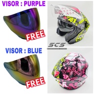 KYT Helmet NFJ ESPARGARO 2020 REPLICA Open Face Double Visor Smoke Blue Rainbow Accessories Motor Original RSX150 Y16ZR