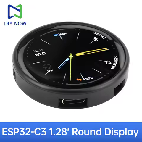 1.28-inch Circular Display 240*240 IPS GC9A01 Display ESP32-C3 wifi Bluetooth Development Board Modu