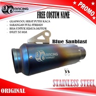Silencer Racingknalpot Original 86 Racing Exhaust Sanblast, powerful bass sound, inlet 50mm 51mm