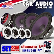 ชุดลำโพงเสียงกลาง8ชิ้น ดอกลำโพง ลำโพงเสียงกลาง 8นิ้ว NG-888 NG-888C NG-889 (4ดอก) และ ทวิตเตอร์ 4นิ้