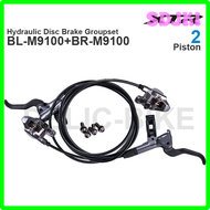 SDJKI Shimano XTR M9100 Hydraulic brake Groupset BL-M9100 BR-M9100 Front Rear 2 Piston Disc Brake Gr