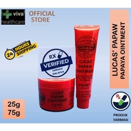 (Local Pharmacy) LUCAS PAPAW Ointment 25g,75g 澳洲木瓜霜，万用膏 Luca's Papaya Ointment Australia Imported Pa