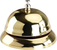 Golden Service Bell Call Bell Desk Bell Customer Service Bell for Classroom Game Play Office Recepti