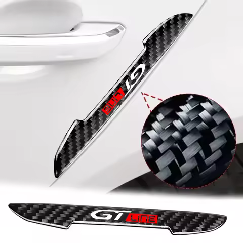 4Pcs Car Door Sticker Protector Strip Edge Guards for Peugeot GTi GT- GT LINE 508 2008 5008 4008 308