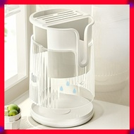 Kitchen Storage Rack Double-Layer Dish Rack Dish Storage Rack Draining Tableware Storage Rack Cupboard