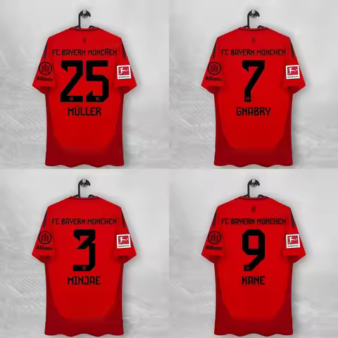 24_25 Bayern Munich No.7 Home Football Edition Fans Fashion Sports Casual T-Shirt Men's Women's Chil