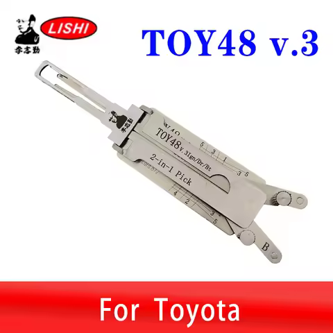 For Toyota Lishi 2in1 TOY48 V.3 Original Decoder Lock Pick tool Locksmiths tool Car Door Opne Tool