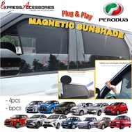 (Magnetic) Perodua ALZA 2022 VELOZ Viva Axia Bezza Myvi old Myvi 2022 Aruz Ativa Magnet Sun Shade Su