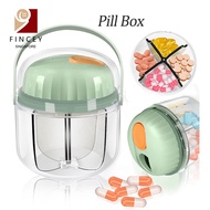 【SG】Pill Box Weekly Pill Organizer Travel Free Moisture Proof Portable Medicine Container for Vitamins Fish Oils