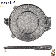 ESPOIR Tortilla Press, Heavy Duty Aluminium Alloy Dough Press, Kitchen Tools Easy Clean Black 6.3 In