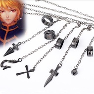 Anime Hunter X Hunter Kurapika Cosplay Costume Prop Metal Ring Accessories Alloy HxH Pendant Chain
