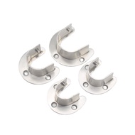 Stainless Steel Thickened Opening Flange Seat Clothes Rod Seat Tall Clothes Round Tube Seat Towel Tu