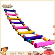 Multicolor Ladder Bridge Budgie Parrot Climbing Bite Toy Parakeet Swing Bird Toy