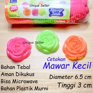 [1gross] Cetakan Kue Mawar Plastik Kecil 6.5 cm isi 12 Lusin / Cetakan Puding Mawar Kecil 1 gross / 