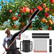 Fruits Catcher Basket Stainless Steel Fruits Picker Tool Length Adjustable Fruits Catcher Basket Eff