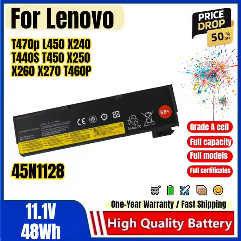45N1128 for Lenovo T470p L450 X240 T440S T450 X250 X260 X270 T460P laptop battery high quality high 