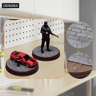[CHiWANJi] 1/64 Diecast Car Display Base, 1/64 Figure Diorama Base, Parking Lot Scene for Sports Car