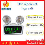 Đèn sự cố kết hợp exit đèn chiếu sáng thoát hiểm khẩn cấp đèn exit sự cố kết hợp