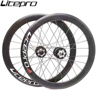 Litepro AERO 16 Inch 349 V Disc Brake Folding Bike 11 Speed BMX Bicycle 30mm Rims Wheelset 4 Sealed 