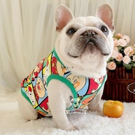 Anpanman Pet Vest Summer Thin Style Dog Vest French Fat Dog Vest Cute Cartoon Dog Vest Super Cute Pe