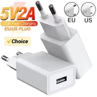 Multifunctional Universal 5V 2A, 5V 1A EU, US Plug Charger - Portable Travel Fast Charging Power Ada