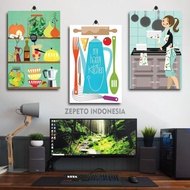 21-40 MEN'S ROOM DECORATIONS RESTAURANT POSTERS LESEHAN 20X30 W2DUE/NHUKM WOODEN ROOM DISPLAY/S KITC