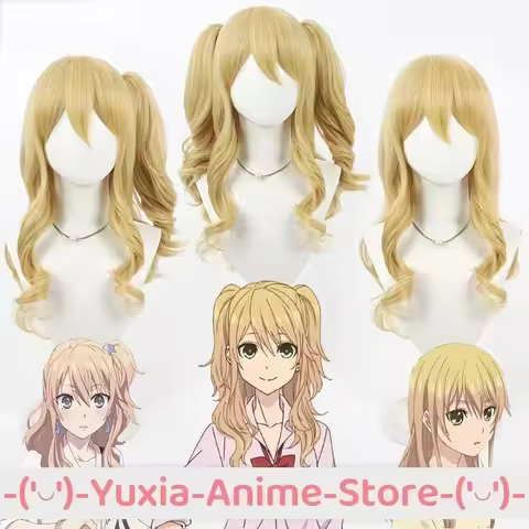 Citrus Aihara Yuzu Cosplay Wig and Cap Anime Game Roleplay Wigs Party Costume Prop Synthetic Hair He