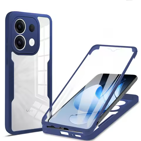 360 Full Body Heavy Duty Case For OPPO Reno 4Z Reno 5 Lite 5Z 7 Double Sided Transparent Cover Soft