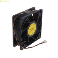 Doublebuy 12x12x3 8cm D12BM-12D Fan 4 Pin 4 Wire PQM Temp Control  Bearing CPU Fans