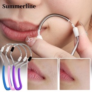 Manual Spring Roller Facial Hair Removal Epilator - Safe Handheld Spring Threading Epilator - DIY Fa