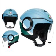 AGV Motorcycle Helmet Orbyt Summer Three-Quarter Half Helmet Pedal Cycling Breathable Double Lens Me