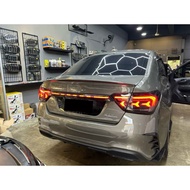 Proton Saga VVT 2016 - 2024 Lamborghini Design Dynamic Tail Lamp With Signal Running + Rear Centre G