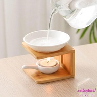 VALENTINE1 Essential Oil Burner, Creative Aromatic Aroma Diffuser, Household Candle Lamp Exquisite Wooden Oil Lamp Bedroom