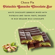 Choco fix : pistachio Ganache Chocolate bar - Dubai Chocolate 200 g.